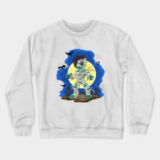 Scary cartoon mummy Crewneck Sweatshirt